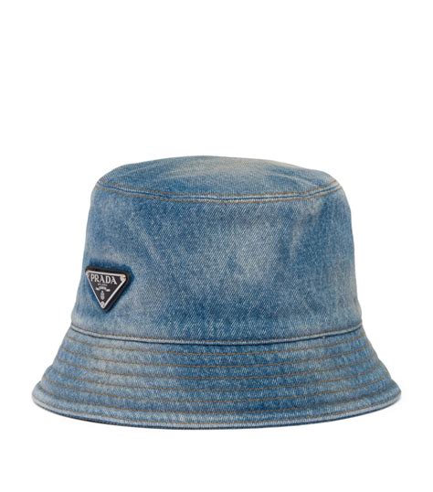 prada bucket hate|prada denim bucket hat.